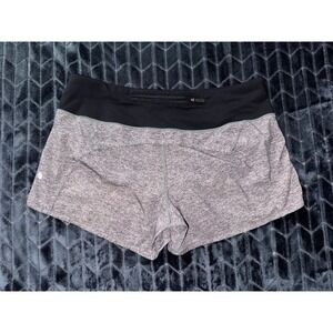 Lululemon Women's Run‎ Time II Shorts Athletic with Liner Black Gray Size 6
